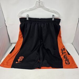 Nike Dri-Fit San Francisco Giants Authentic Shorts Black Orange XL